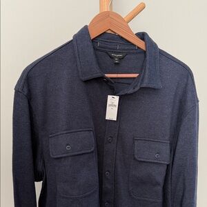 Banana Republic Men's Dark Blue Shirt Jacket